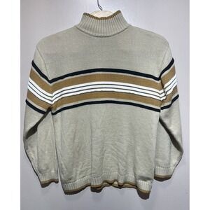 Southpole Texture Sweater Cream Thick Cable‎ Knit Mens XL Vintage